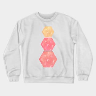 Sunset hexagon design Crewneck Sweatshirt